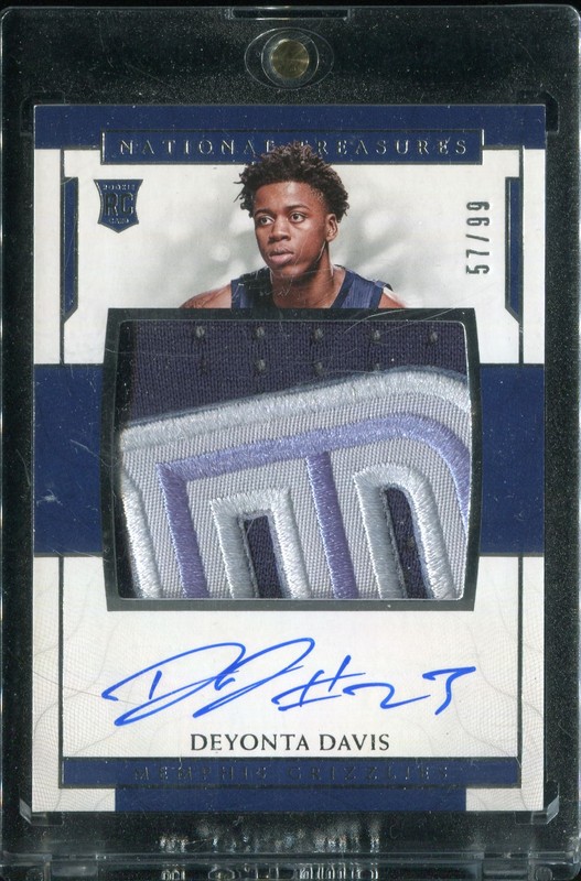 2.1 Deyonta Davis 2016 Panini National Treasures  124  57/99