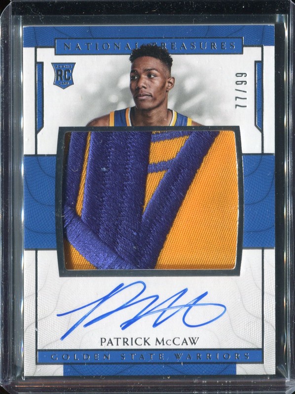 2.8 Patrick McCaw 2016 Panini National Treasures  116  77/99