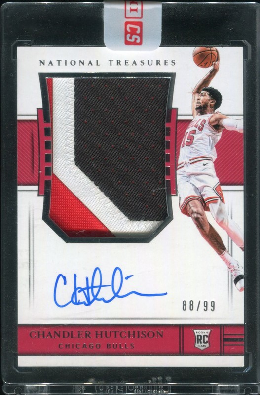 1.22 Chandler Hutchison 2018 Panini National Treasures  136  88/99