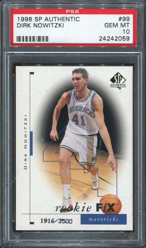 1.9 Dirk Nowitzki 1998 Upper Deck SP Authentic  99  1916/3500