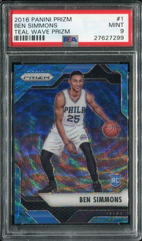 Ben Simmons 2016 Panini Prizm Teal Wave #1 15/25
