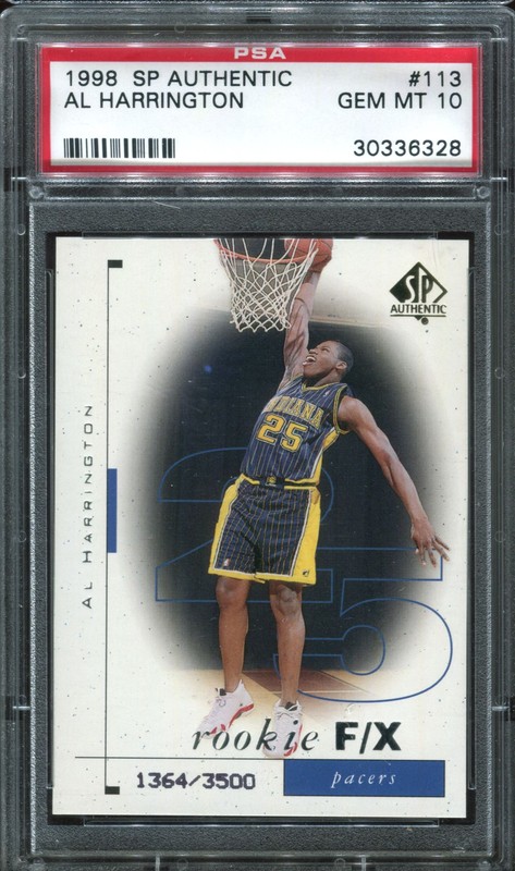 1.25 Al Harrington 1998 Upper Deck SP Authentic  113  1363/3500