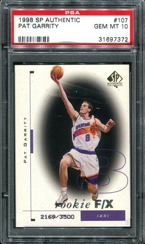 1.19 Pat Garrity 1998 Upper Deck SP Authentic  107  2169/3500