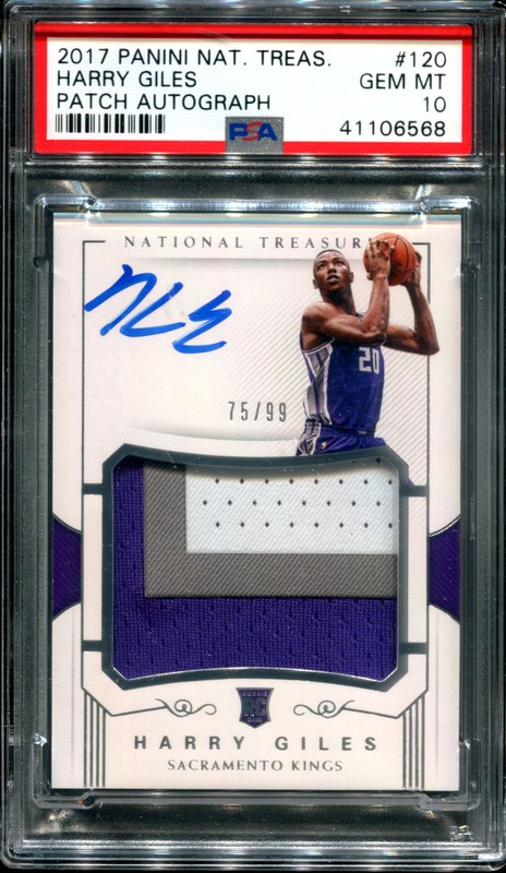 1.20 Harry Giles III 2017 Panini National Treasures  120  75/99