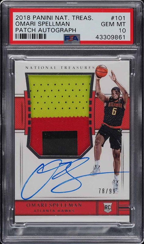 1.30 Omari Spellman 2018 Panini National Treasures  101  78/99
