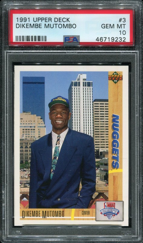 1.4 Dikembe Mutombo 1991 Upper Deck  3 