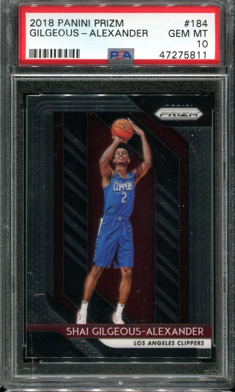 1.11 Shai Gilgeous-Alexander 2018 Panini Prizm  184 