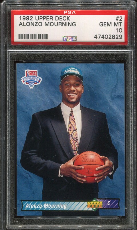 1.2 Alonzo Mourning 1992 Upper Deck  2 
