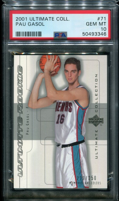 1.3 Pau Gasol 2001 Upper Deck Ultimate Collection  71  219/250