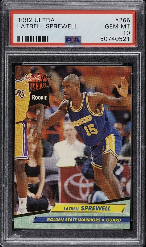 1.24 Latrell Sprewell 1992 Fleer Ultra  266 