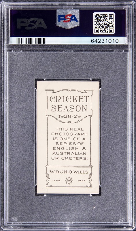Don Bradman 1928 W.D. & H.O. Wills Cricket Season