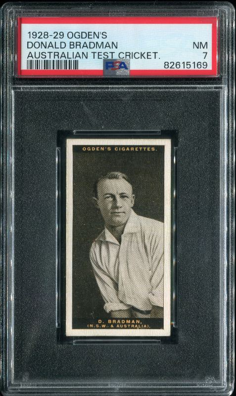 Don Bradman 1928 Ogden Australian Test Cricketers Tobacco