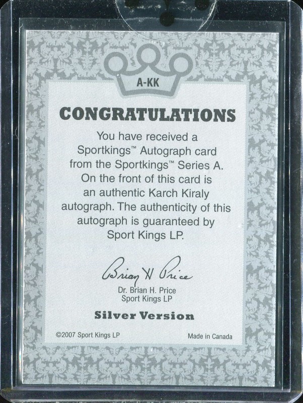 Karch Kiraly 2007 Sportkings Series A #A-KK