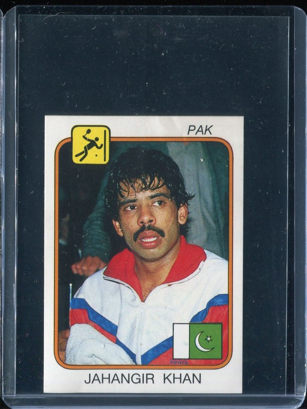 Jahangir Khan 1986 Panini Supersport Stickers #209