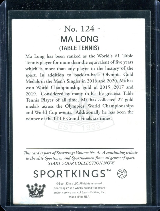 Ma Long 2023 Sportkings Volume 4 #124
