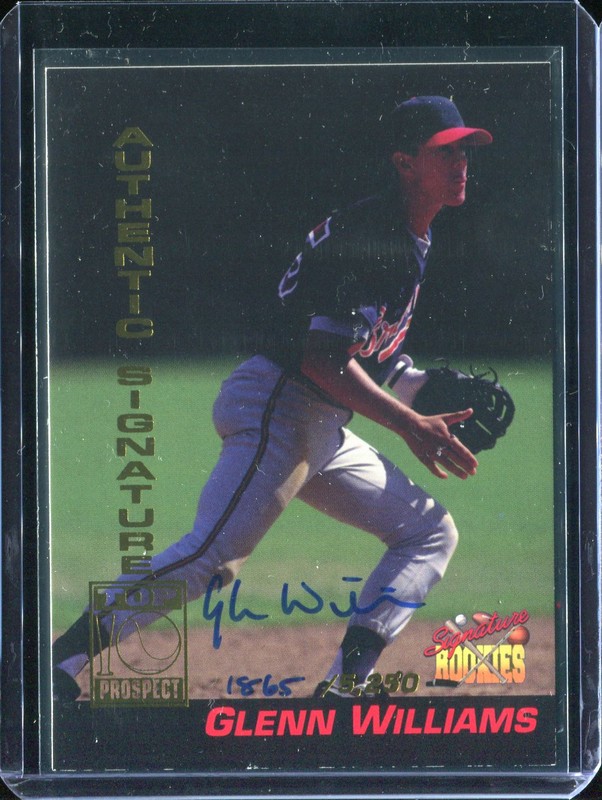 Glenn Williams 1994 Signature Rookies B Autographs #B5 
