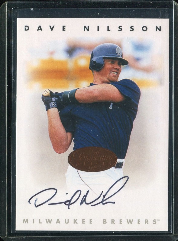 David Nilsson 1996 Leaf Signature Autographs  #169 