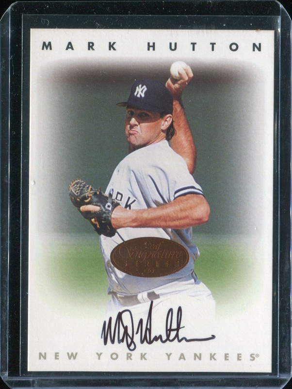 Mark Hutton 1996 Leaf Signature Autographs  #114 