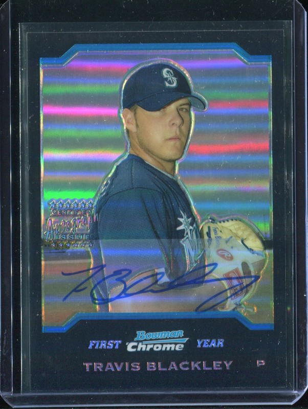 Travis Blackley 2004 Bowman Chrome Refractors #336 