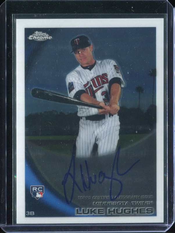 Luke Hughes 2010 Topps Chrome Rookie Autographs  #187 